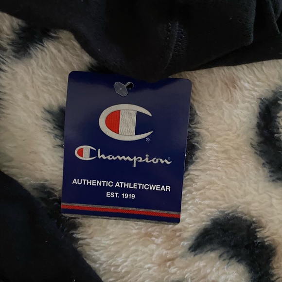 Black Champion Long Sleeve T-shirt Pullover Hoodie Men’s XL NEW NWT - Picture 5 of 8